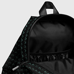 Детский рюкзак Текстура геометрия ромбы черны, цвет: 3D-принт — фото 2