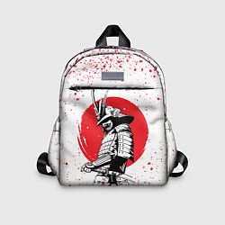Детский рюкзак Самурай в каплях крови Z, цвет: 3D-принт
