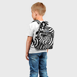 Детский рюкзак Полосатые 3D круги, цвет: 3D-принт — фото 2