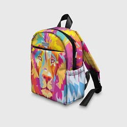 Детский рюкзак Акварельный лев, цвет: 3D-принт — фото 2