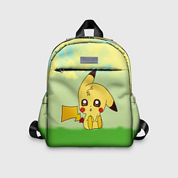 Детский рюкзак Пикачу на травке, цвет: 3D-принт