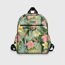 Детский рюкзак Тропические растения и цветы