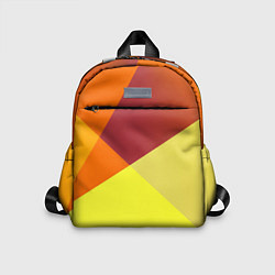 Детский рюкзак Оранжевые углы, цвет: 3D-принт