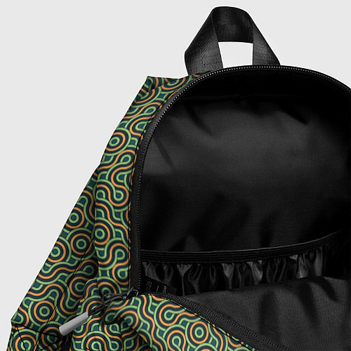 Детский рюкзак Зеленые круги / 3D-принт – фото 4