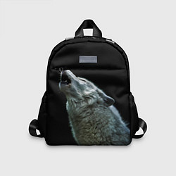 Детский рюкзак Воющий волк, цвет: 3D-принт