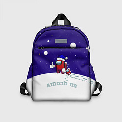 Детский рюкзак Зимний AMONG US, цвет: 3D-принт