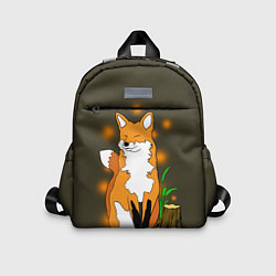 Детский рюкзак Лиса в лесу, цвет: 3D-принт