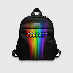 Детский рюкзак AMONG US - РАДУГА, цвет: 3D-принт