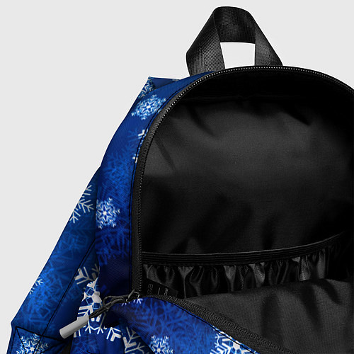 Детский рюкзак Новый Год Снежинки / 3D-принт – фото 4