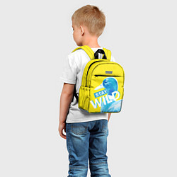 Детский рюкзак Оставайся диким - селезень, цвет: 3D-принт — фото 2