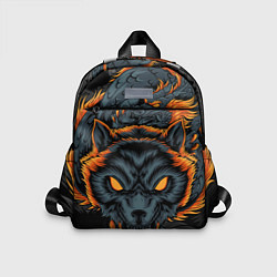 Детский рюкзак Волк и дракон, цвет: 3D-принт