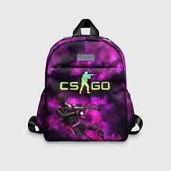 Детский рюкзак CS GO Purple madness, цвет: 3D-принт
