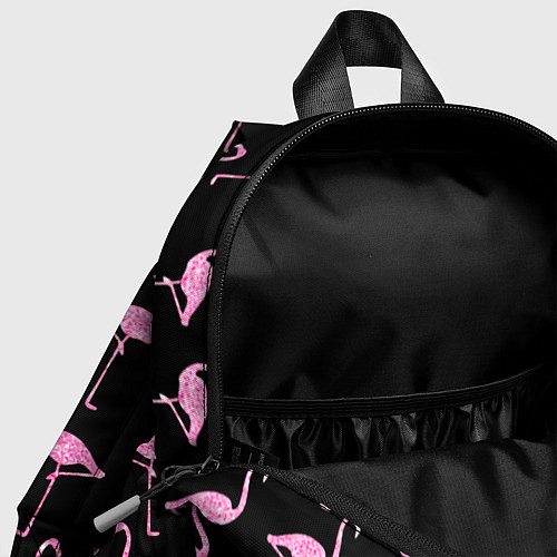 Детский рюкзак Фламинго Чёрная / 3D-принт – фото 4
