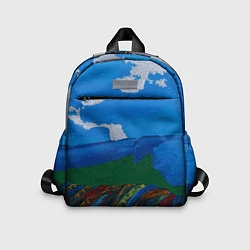 Детский рюкзак Разноцветная абстракция, цвет: 3D-принт