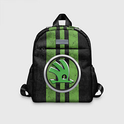 Детский рюкзак Skoda Green Logo Z, цвет: 3D-принт