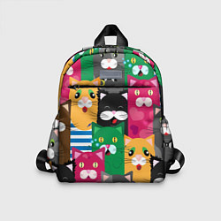 Детский рюкзак Удивленные Коты, цвет: 3D-принт