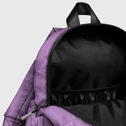Детский рюкзак Листья на фиолетовом фоне / 3D-принт – фото 4