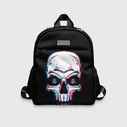 Детский рюкзак Glitch Skull, цвет: 3D-принт