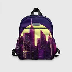 Детский рюкзак Неоновый город, цвет: 3D-принт