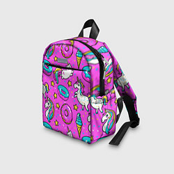 Детский рюкзак Единороги с пончиками, цвет: 3D-принт — фото 2