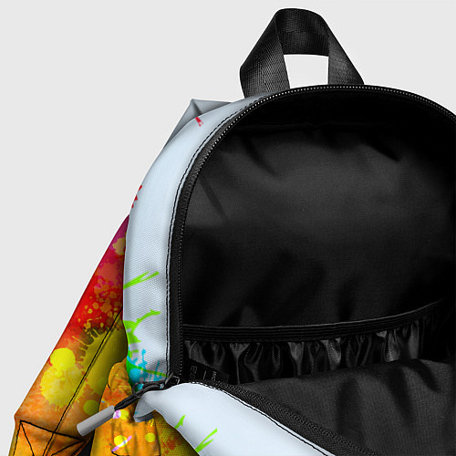 Детский рюкзак Брызги краски / 3D-принт – фото 4