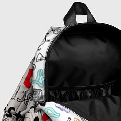 Детский рюкзак Учеба узор, цвет: 3D-принт — фото 2