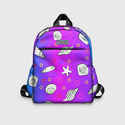 Детский рюкзак Ракушки с градиентом, цвет: 3D-принт