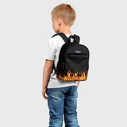 Детский рюкзак ОГОНЬ И НИЧЕГО ЛИШНЕГО, цвет: 3D-принт — фото 2