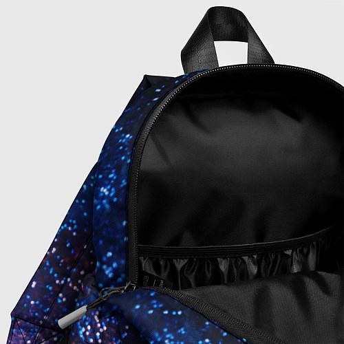 Детский рюкзак Синяя чешуйчатая абстракция blue cosmos / 3D-принт – фото 4