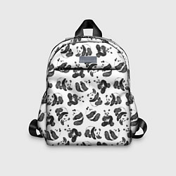Детский рюкзак Акварельные панды паттерн, цвет: 3D-принт
