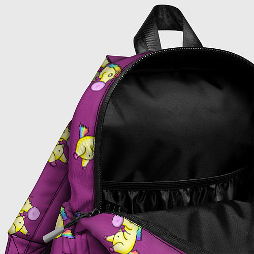 Детский рюкзак Фиолетовые пони / 3D-принт – фото 4