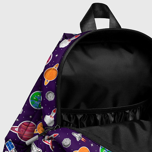 Детский рюкзак Корабли, планеты и спутники / 3D-принт – фото 4
