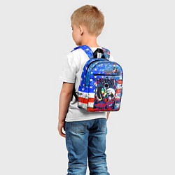 Детский рюкзак Daft Punk american dream, цвет: 3D-принт — фото 2