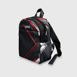 Детский рюкзак Luxury Black 3D СОТЫ, цвет: 3D-принт — фото 2