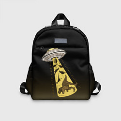 Детский рюкзак НЛО похищает динозавров, цвет: 3D-принт