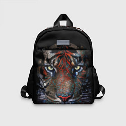Детский рюкзак Цветной тигр, цвет: 3D-принт