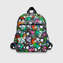 Детский рюкзак Geometry Dash: Pattern Z, цвет: 3D-принт