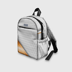 Детский рюкзак 3D WHITE & GOLD ABSTRACT, цвет: 3D-принт — фото 2