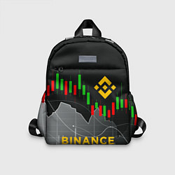 Детский рюкзак BINANCE БИНАНС ГРАФИК, цвет: 3D-принт