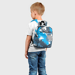 Детский рюкзак Камуфляж ледяной, цвет: 3D-принт — фото 2