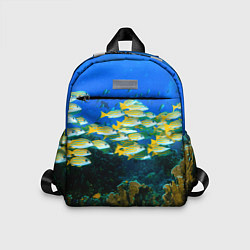 Детский рюкзак Коралловые рыбки, цвет: 3D-принт