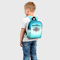 Детский рюкзак Акула в огне, цвет: 3D-принт — фото 2