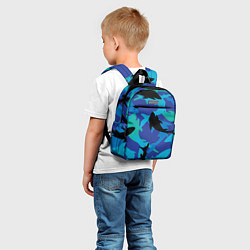 Детский рюкзак Акулы паттерн, цвет: 3D-принт — фото 2