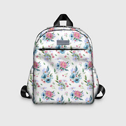 Детский рюкзак Весенние акварельные цветы, цвет: 3D-принт