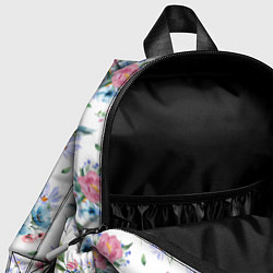 Детский рюкзак Весенние акварельные цветы, цвет: 3D-принт — фото 2