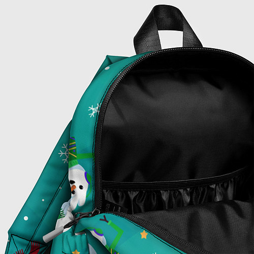 Детский рюкзак РазНые Снеговики / 3D-принт – фото 4