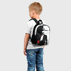 Детский рюкзак Hitman BW, цвет: 3D-принт — фото 2