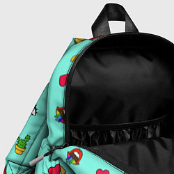 Детский рюкзак Смайлики - Эмодзи, цвет: 3D-принт — фото 2