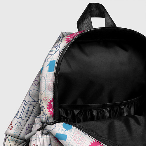 Детский рюкзак Граффити-школьная тетрадь / 3D-принт – фото 4