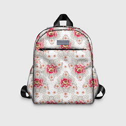 Детский рюкзак Алые цветочки, цвет: 3D-принт